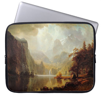 Albert Bierstadt's Painting, In the Mountains 1867 Laptop Sleeve