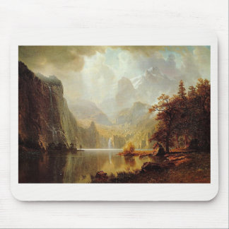 Albert Bierstadt's Painting, In the Mountains 1867 Mouse Pad