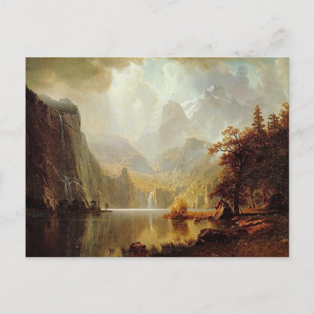 Albert Bierstadt's Painting, In the Mountains 1867 Postcard (Front)