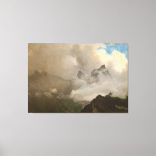 Albert Bierstadt's Painting, Mountain Mist, 1868 Canvas Print