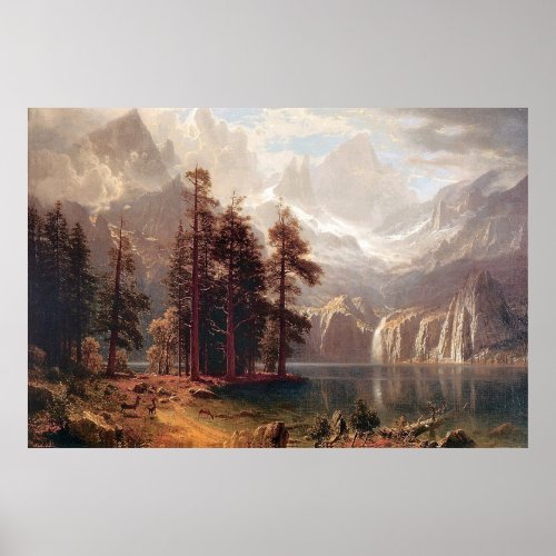Albert Bierstadts Sierra Nevada 1871 Poster