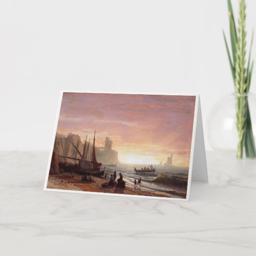 Albert Bierstadts The Fishing Fleet Card