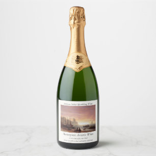 Albert Bierstadt's The Fishing Fleet Sparkling Wine Label