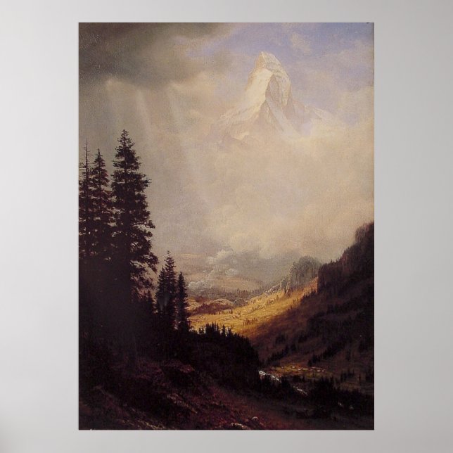 Albert Bierstadt's The Matterhorn, 1867 Poster (Front)