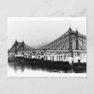 Albert Bridge London Postcard