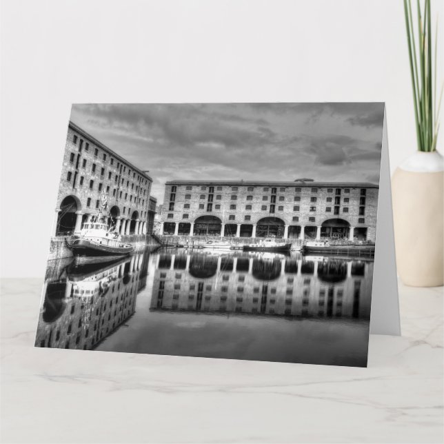Albert Dock Liverpool Reflections  Card (Front)