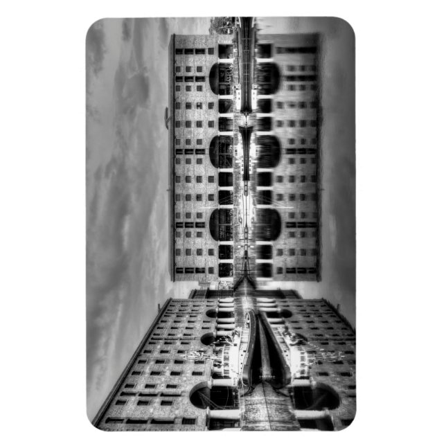 Albert Dock Liverpool Reflections Magnet (Vertical)
