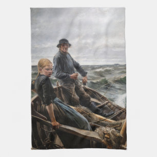 Albert Edelfelt - At Sea Kitchen Towel