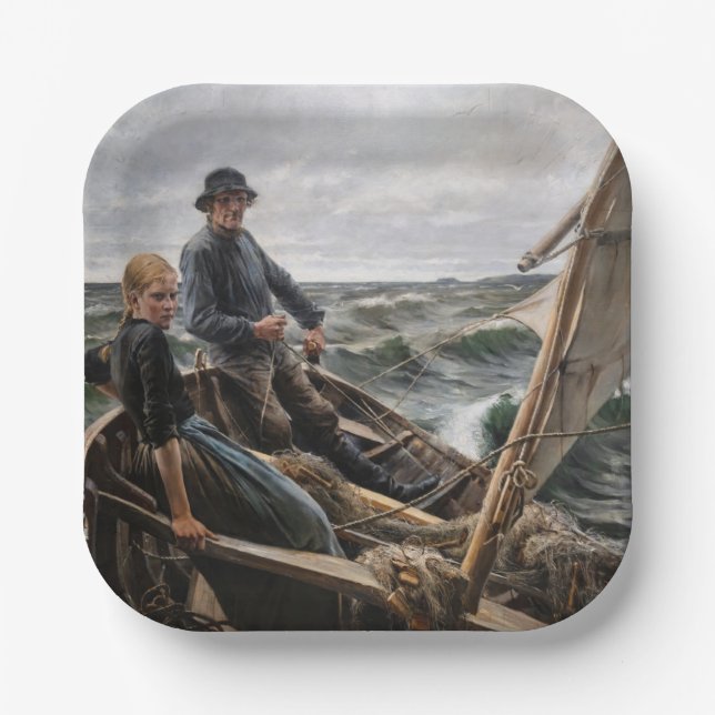 Albert Edelfelt - At Sea Paper Plates (Front)