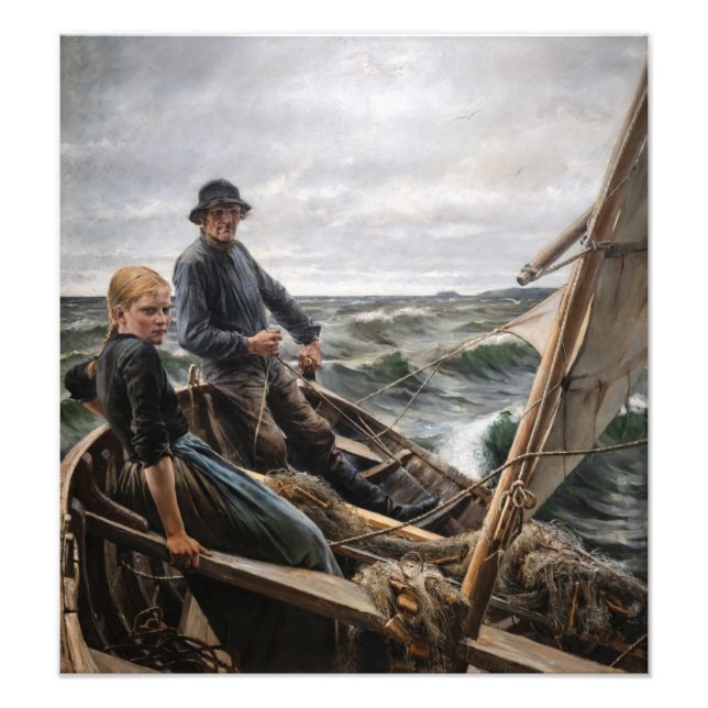 Albert Edelfelt - At Sea Photo Print (Front)
