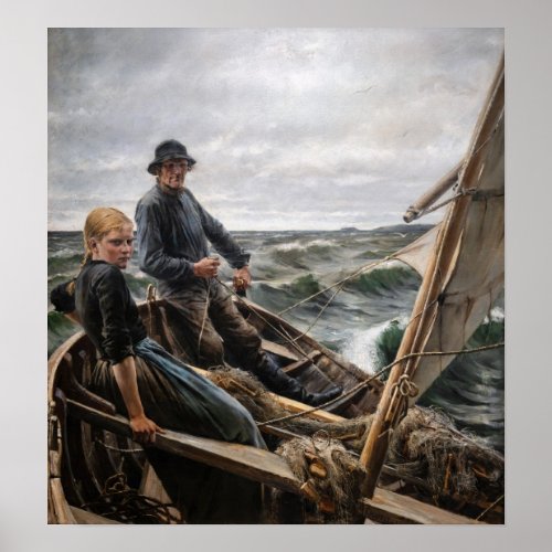 Albert Edelfelt _ At Sea Poster