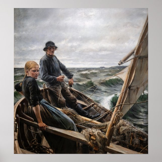 Albert Edelfelt - At Sea Poster (Front)