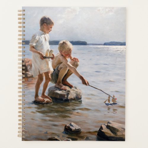 Albert Edelfelt _ Boys Playing on the Shore Planner