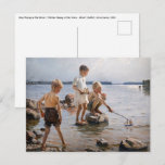 Albert Edelfelt - Boys Playing on the Shore Postcard