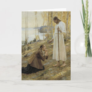 Albert Edelfelt - Christ and Mary Magdalene Card