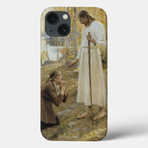 Albert Edelfelt _ Christ and Mary Magdalene iPhone 13 Case