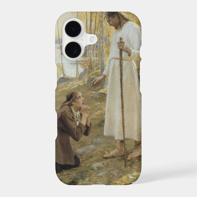 Albert Edelfelt - Christ and Mary Magdalene Case-Mate iPhone Case (Back)