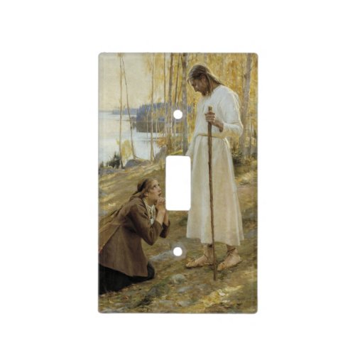 Albert Edelfelt _ Christ and Mary Magdalene Light Switch Cover
