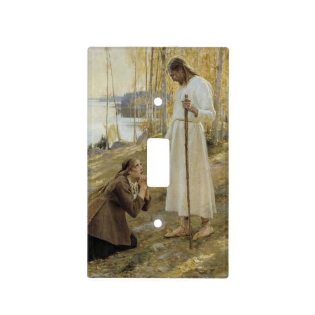 Albert Edelfelt - Christ and Mary Magdalene Light Switch Cover (Front)
