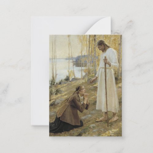 Albert Edelfelt _ Christ and Mary Magdalene Note Card