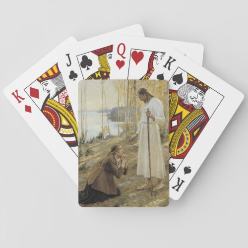 Albert Edelfelt _ Christ and Mary Magdalene Poker Cards