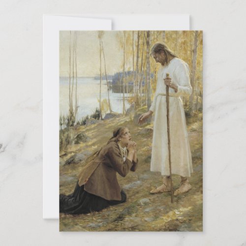 Albert Edelfelt _ Christ and Mary Magdalene Thank You Card