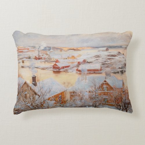 Albert Edelfelt _ December Day Accent Pillow