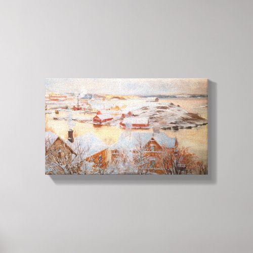 Albert Edelfelt _ December Day Canvas Print