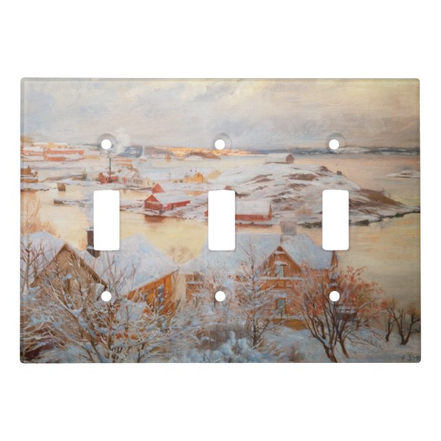 Albert Edelfelt - December Day Light Switch Cover (Front)