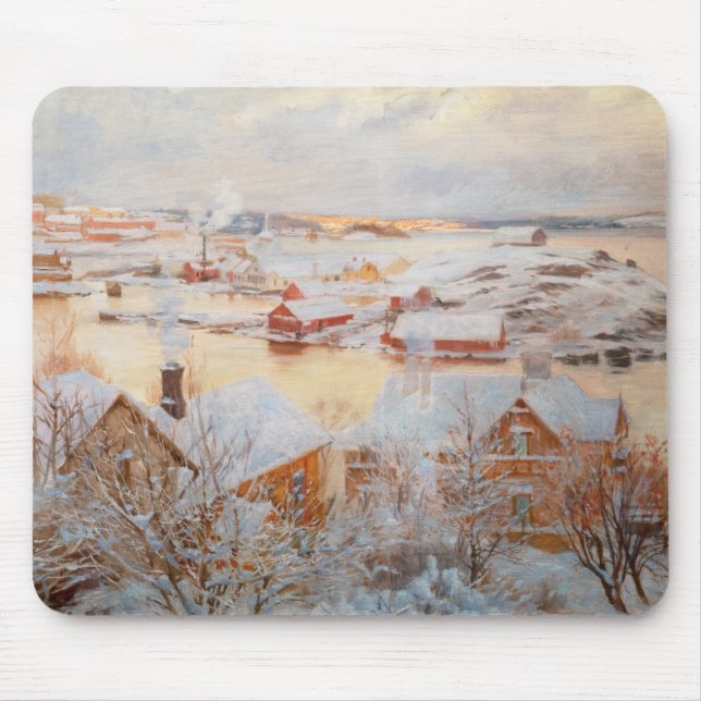 Albert Edelfelt - December Day Mouse Pad (Front)