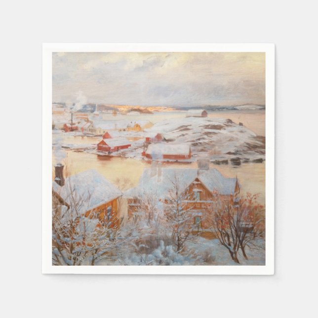 Albert Edelfelt - December Day Napkins (Front)