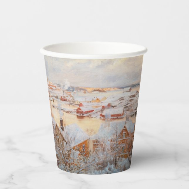 Albert Edelfelt - December Day Paper Cups (Front)