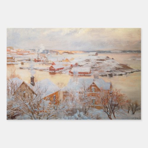 Albert Edelfelt _ December Day Wrapping Paper Sheets