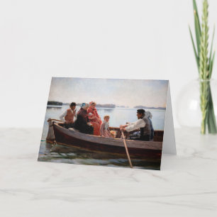 Albert Edelfelt - Going to the Christening Card