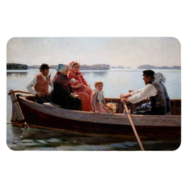Albert Edelfelt - Going to the Christening Magnet (Horizontal)