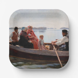 Albert Edelfelt - Going to the Christening Paper Plates