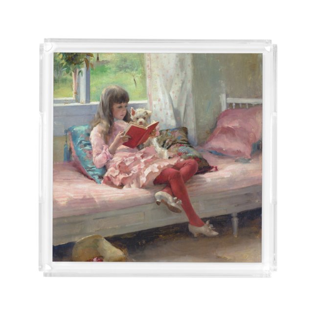 Albert Edelfelt - Good Friends Acrylic Tray (Front)