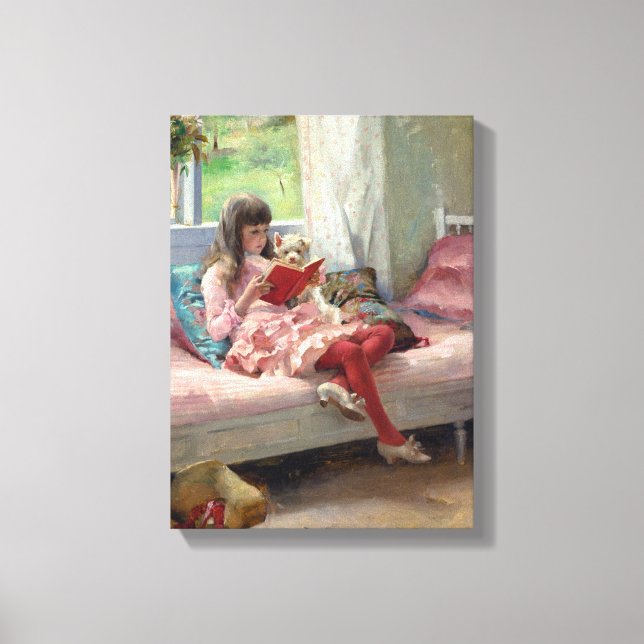 Albert Edelfelt - Good Friends Canvas Print (Front)