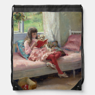 Albert Edelfelt - Good Friends Drawstring Bag