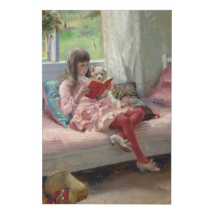 Albert Edelfelt - Good Friends Faux Canvas Print