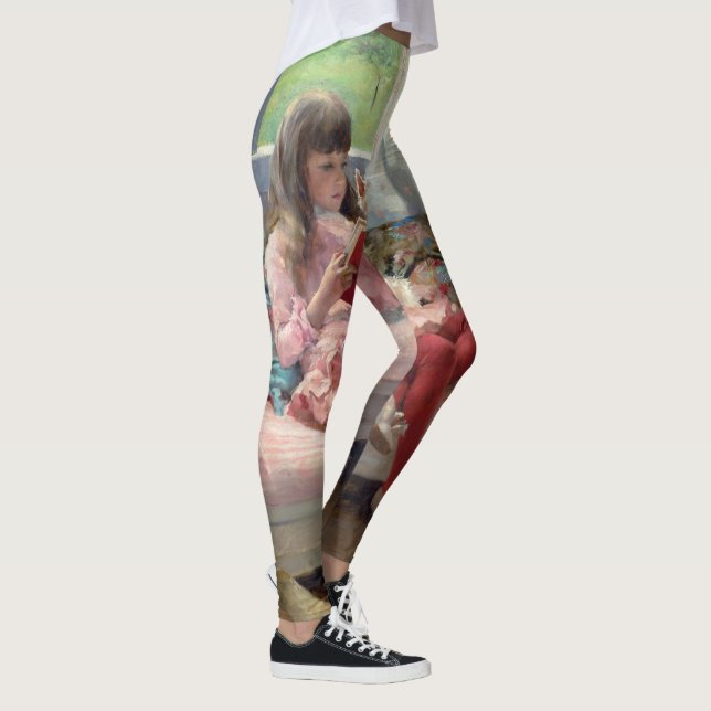 Albert Edelfelt - Good Friends Leggings (Right)