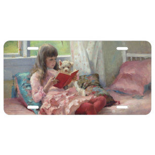 Albert Edelfelt - Good Friends License Plate