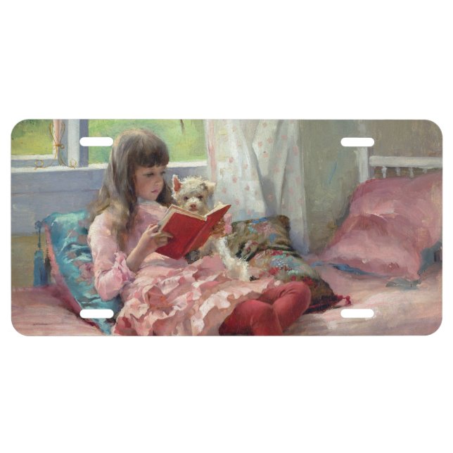 Albert Edelfelt - Good Friends License Plate (Front)