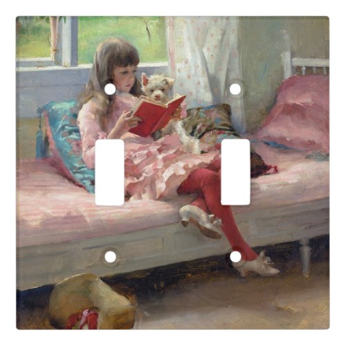 Albert Edelfelt _ Good Friends Light Switch Cover