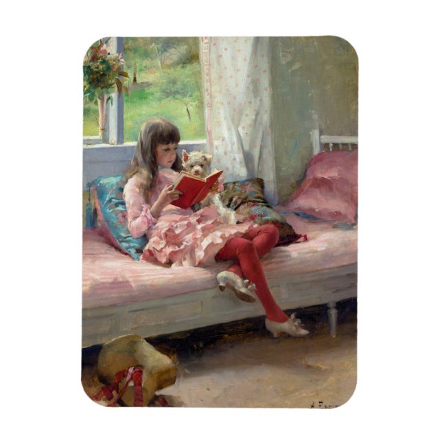 Albert Edelfelt - Good Friends Magnet (Vertical)