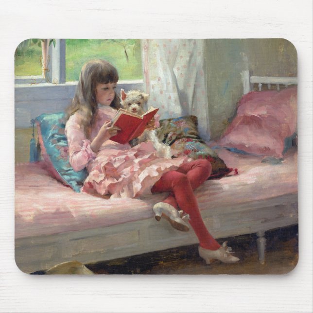 Albert Edelfelt - Good Friends Mouse Pad (Front)