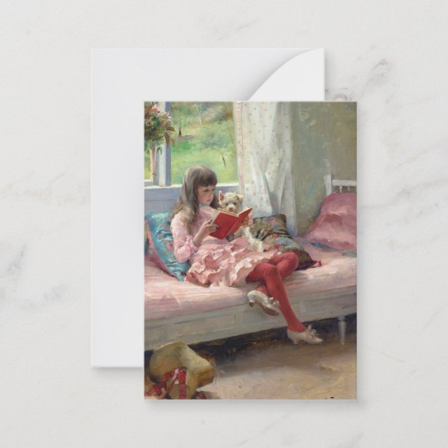 Albert Edelfelt - Good Friends Note Card (Front)