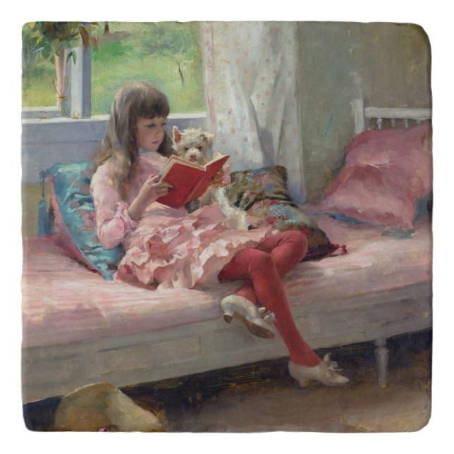 Albert Edelfelt - Good Friends Trivet (Front)