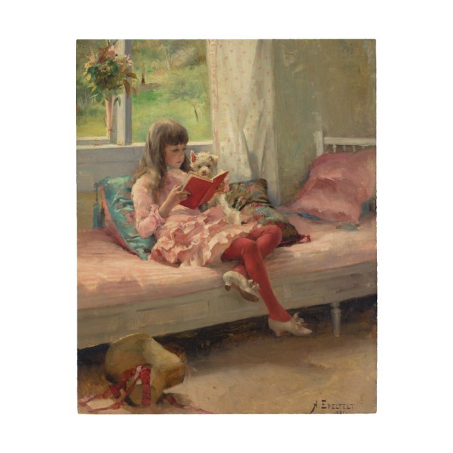 Albert Edelfelt - Good Friends Wood Wall Art (Front)