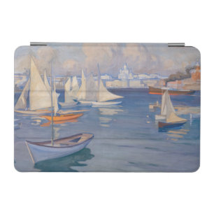 Albert Edelfelt - Harbour in Helsinki iPad Mini Cover